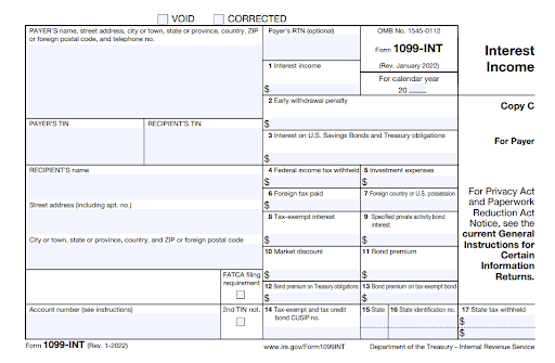 1099-INT Form 2022