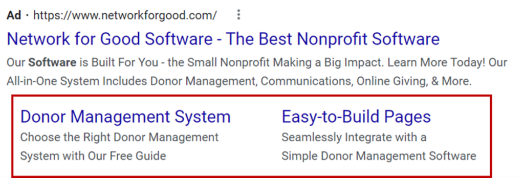 Google Ad Grant URL Extensions